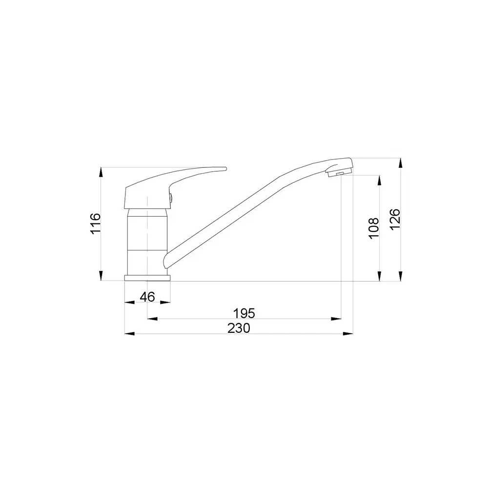 Bateria kuchenna Hydroland B395 - wymiary