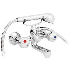 bateria wannowa ścienna Hydroland B101 Standard z przełącznikiem wanna-prysznic i wężem 150 cm