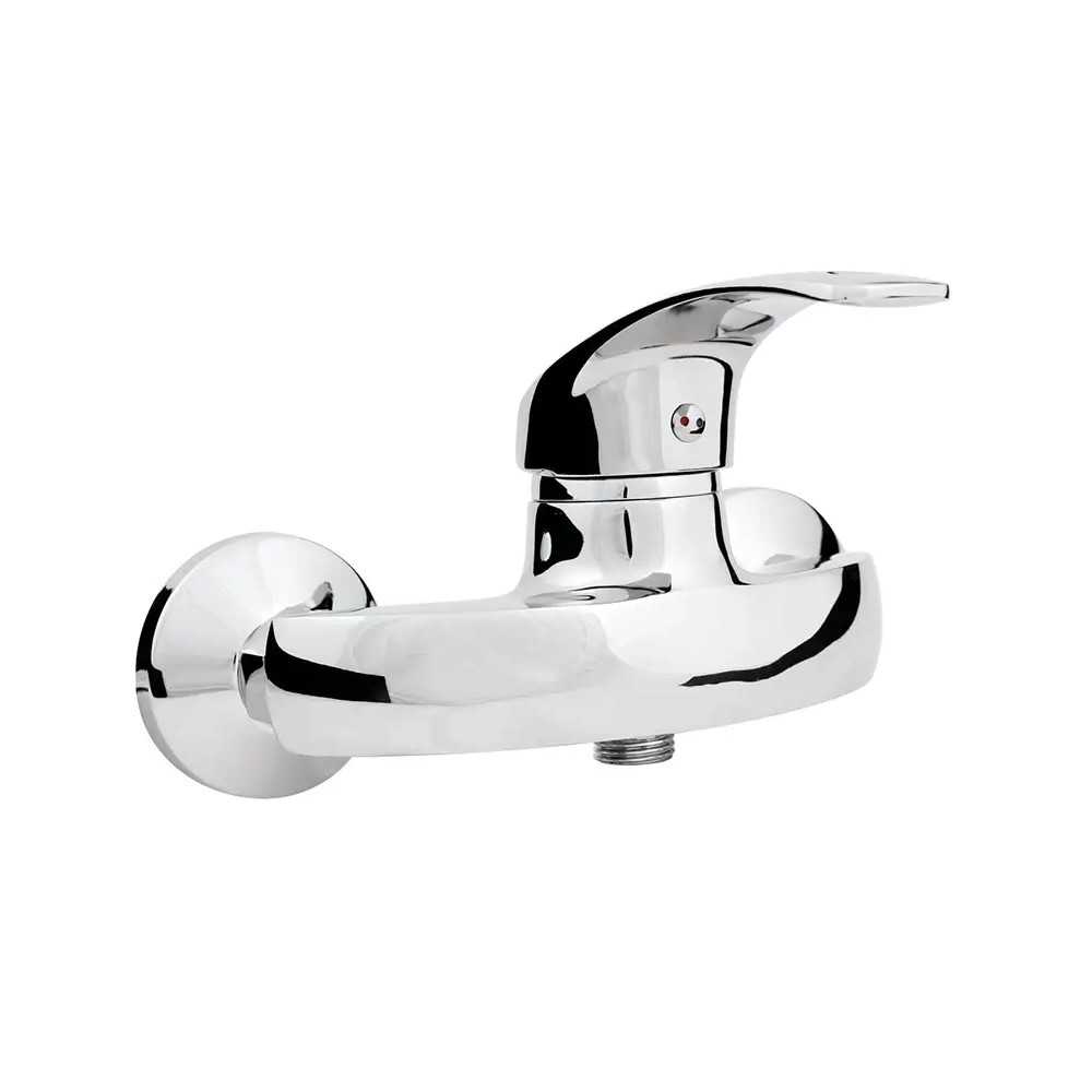 bateria prysznicowa ścienna Hydroland Vena B327 chromowana z ceramicznym regulatorem