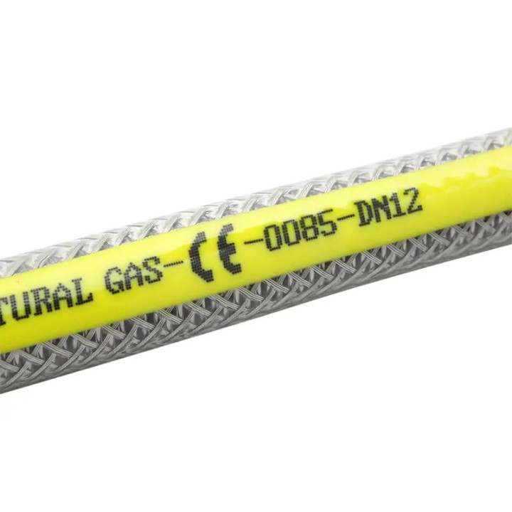 Przewód do gazu ziemnego i propanu 50 cm z nakrętkami 1/2"