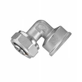 Kolano PEX skręcane 16x1/2 GW z gwintem wewnętrznym
