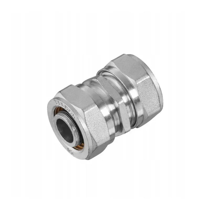 Złączka zaciskowa PEX 20x20 mm mosiężna do instalacji wodnych i C.O.