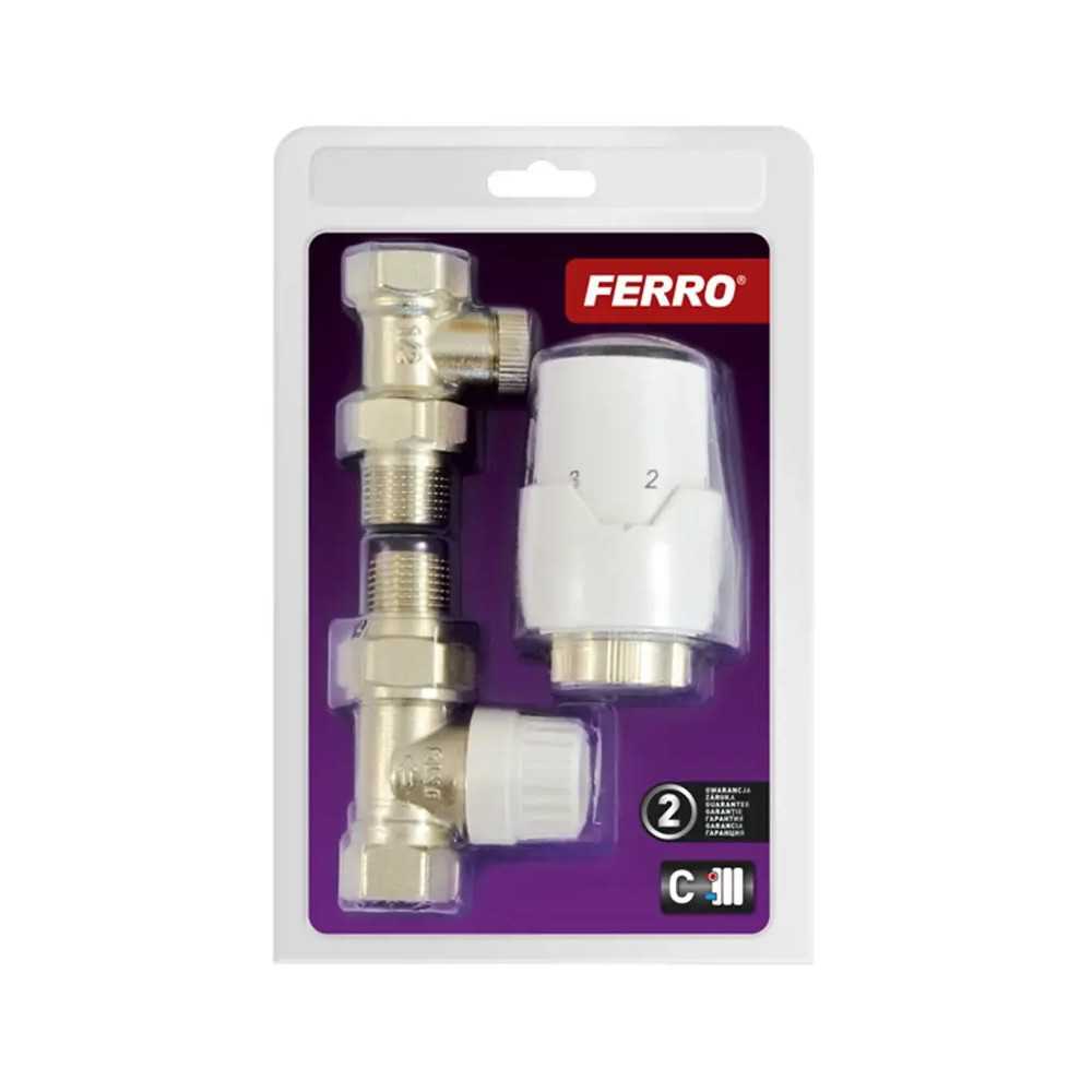 Zestaw termostatyczny 1/2’’ Ferro GT20 ZTM20 do regulacji temperatury