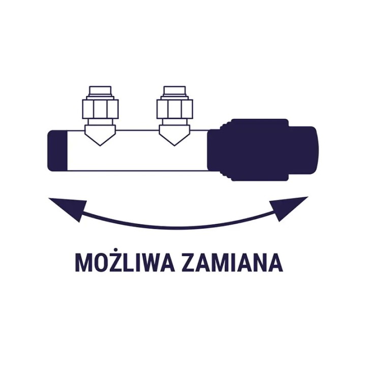 Zestaw termostatyczny do grzejnika zespolony kątowy antracyt