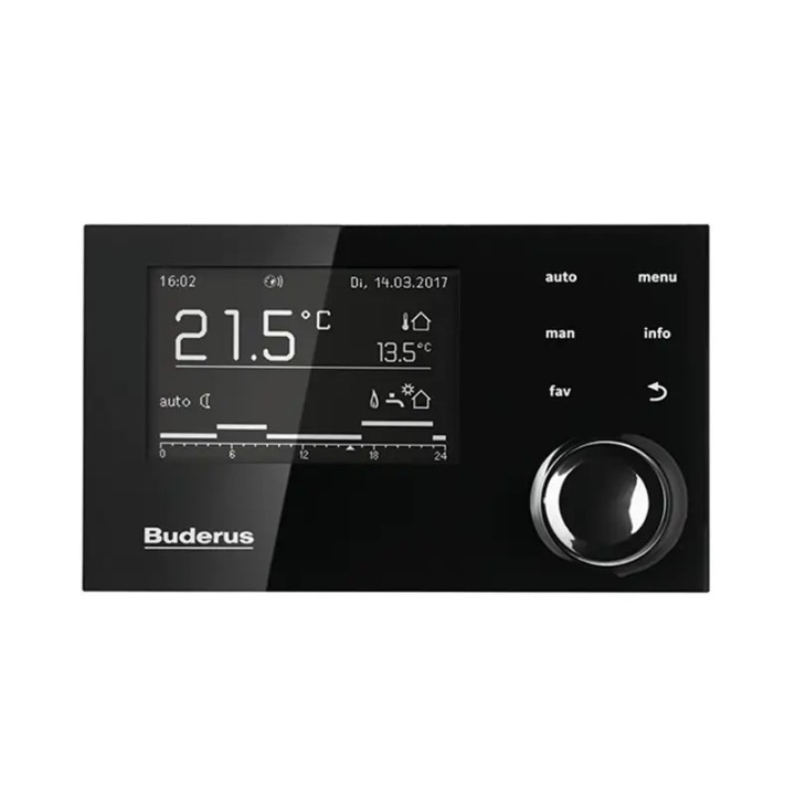 Kocioł gazowy dwufunkcyjny 24kW Buderus Logamax plus GB122i-24KH + RC310 CZARNY kondensacyjny
