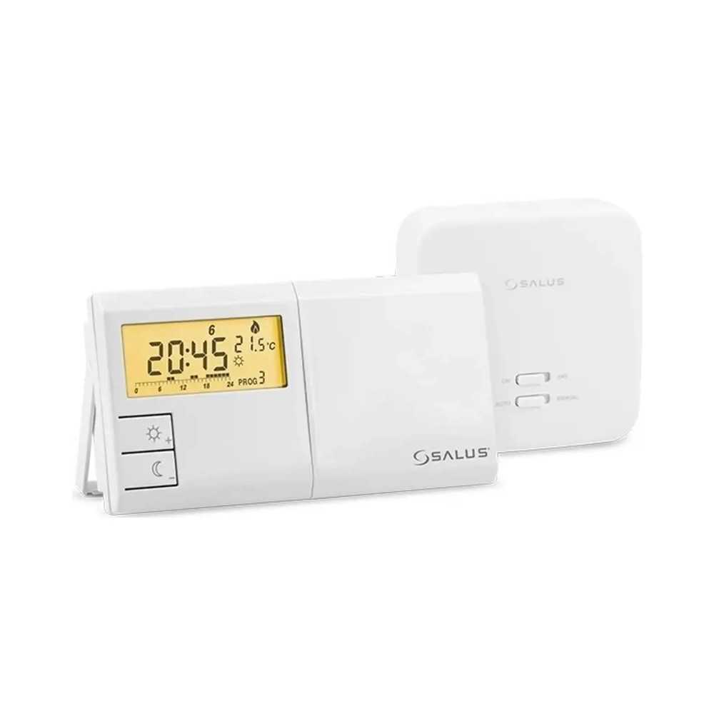 Bezprzewodowy regulator temperatury Salus 091FLRFv2 z odbiornikiem RXRT510 do kotłów i pomp ciepła
