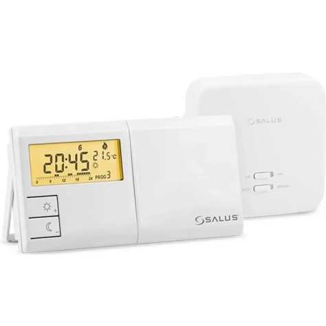 Bezprzewodowy regulator temperatury Salus 091FLRFv2 z odbiornikiem RXRT510 do kotłów i pomp ciepła