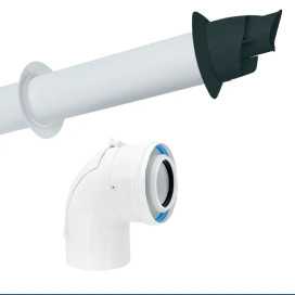 Zestaw kominowy przez ścianę poziomy 60/100