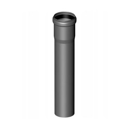Rura spalinowa 80 2m czarna UV