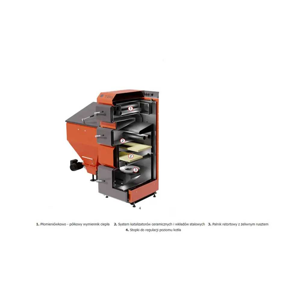 Kocioł na ekogroszek Tekla 15kW Draco D