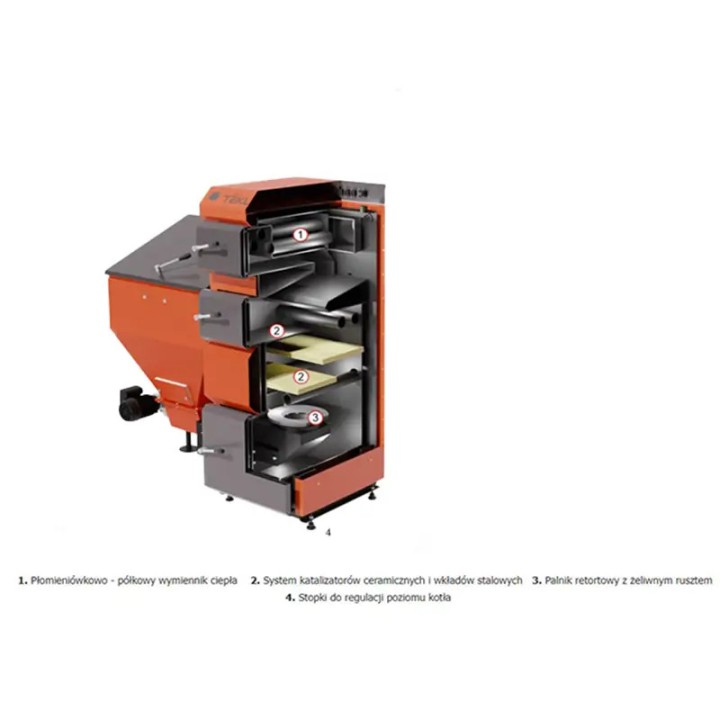 Kocioł na ekogroszek Tekla 15kW Draco D