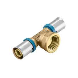 Trójnik PEX 16x1/2" GW zaprasowywany Lechar U do instalacji wodnych i grzewczych