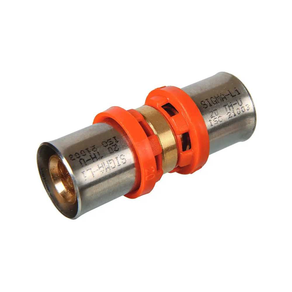 Mufa SIGMA-LI PEX 16 mm zaprasowywana do łączenia rur w instalacjach wodnych i grzewczych
