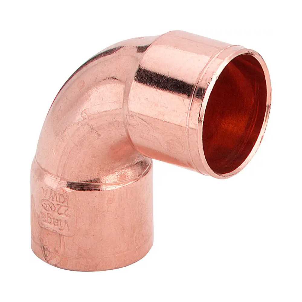 Kolano miedziane lutowane 15 mm – do wody i C.O.