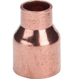 Redukcja miedziana lutowana nyplowa 22x15 mm do systemów wodnych i C.O.