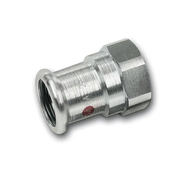 Mufa stalowa 22x1/2" – zaprasowywana z gwintem Rp