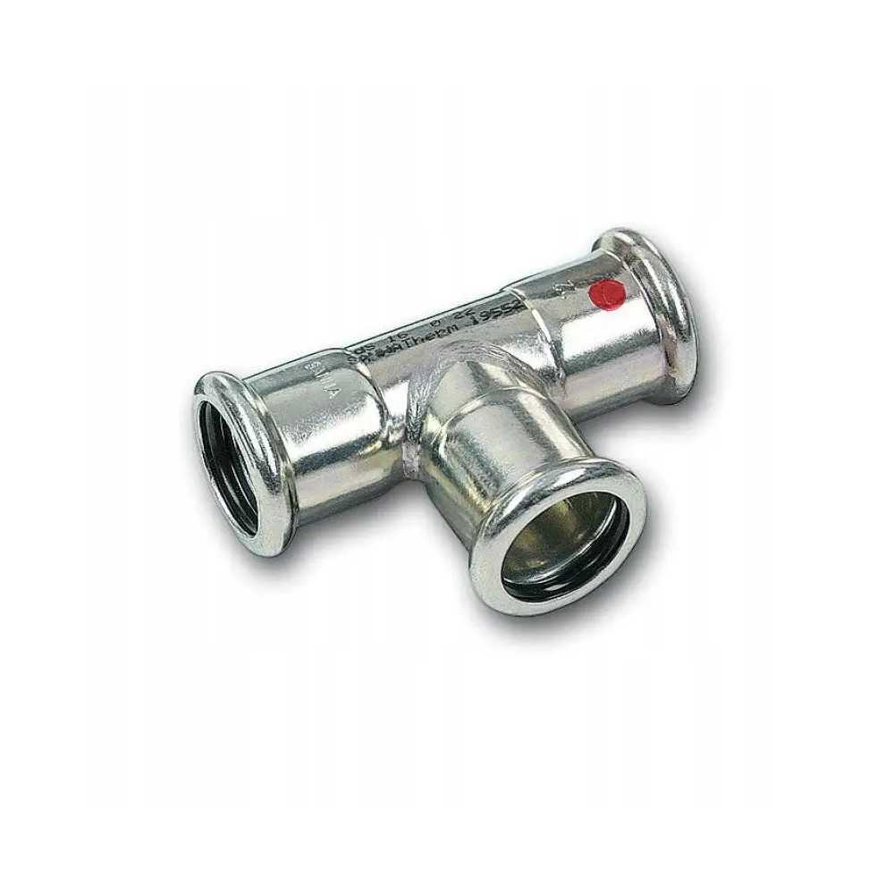 Trójnik stalowy zaprasowywany SANHA-Therm 18 mm