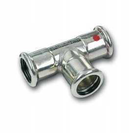 Trójnik stalowy zaprasowywany SANHA-Therm 22 mm