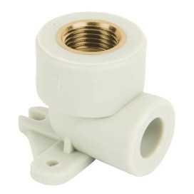 Kolano PP-R zgrzewane z wieszakiem 20x1/2" GW do instalacji wodnych i CO – SiGMA-Li Classic