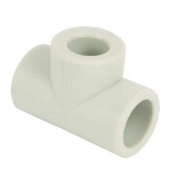 Trójnik zgrzewany PP-R 40x25 mm do instalacji sanitarnych i wody użytkowej