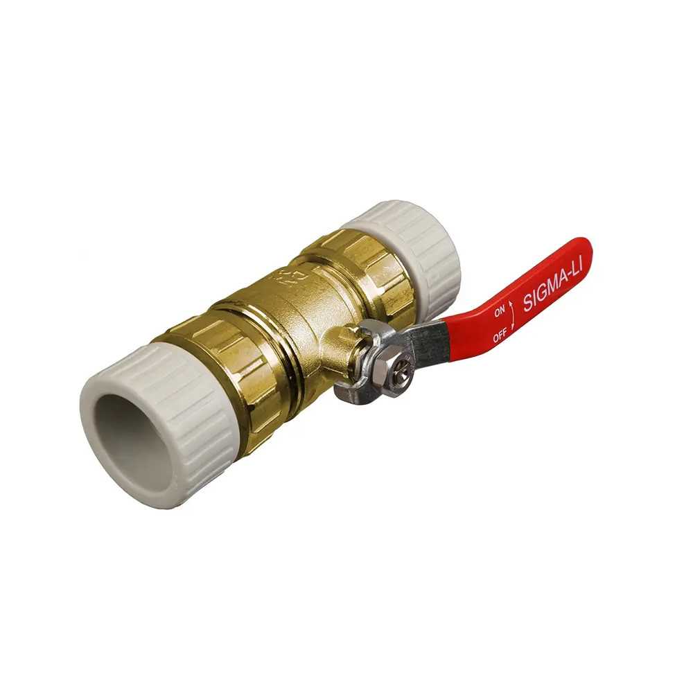 Zgrzewany zawór PP-R 20 mm do instalacji wodociągowych i grzewczych