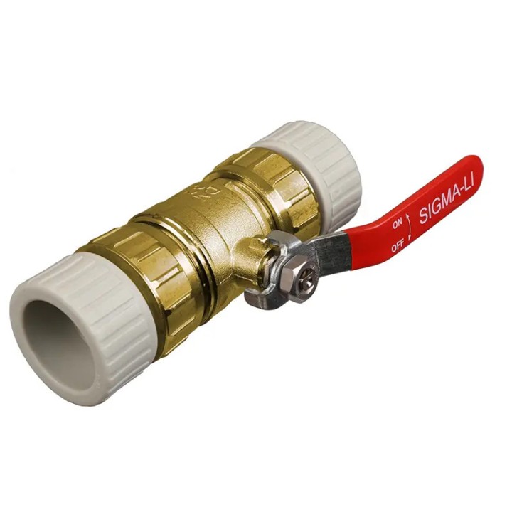 Zgrzewany zawór PP-R 20 mm do instalacji wodociągowych i grzewczych