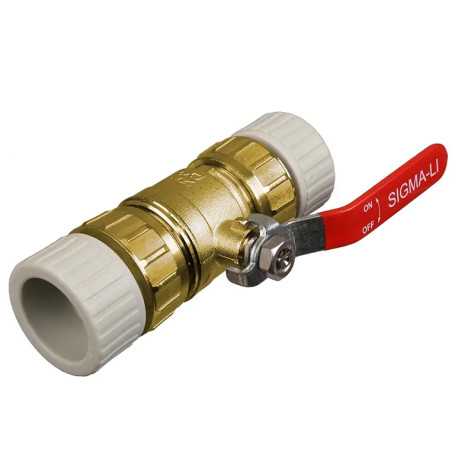 Zgrzewany zawór polipropylenowy 32 mm do instalacji domowych