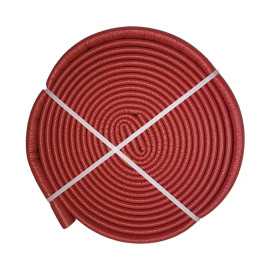 Czerwona otulina termoizolacyjna do rur grzewczych 18 mm grubości 4 mm w rolce 10 m
