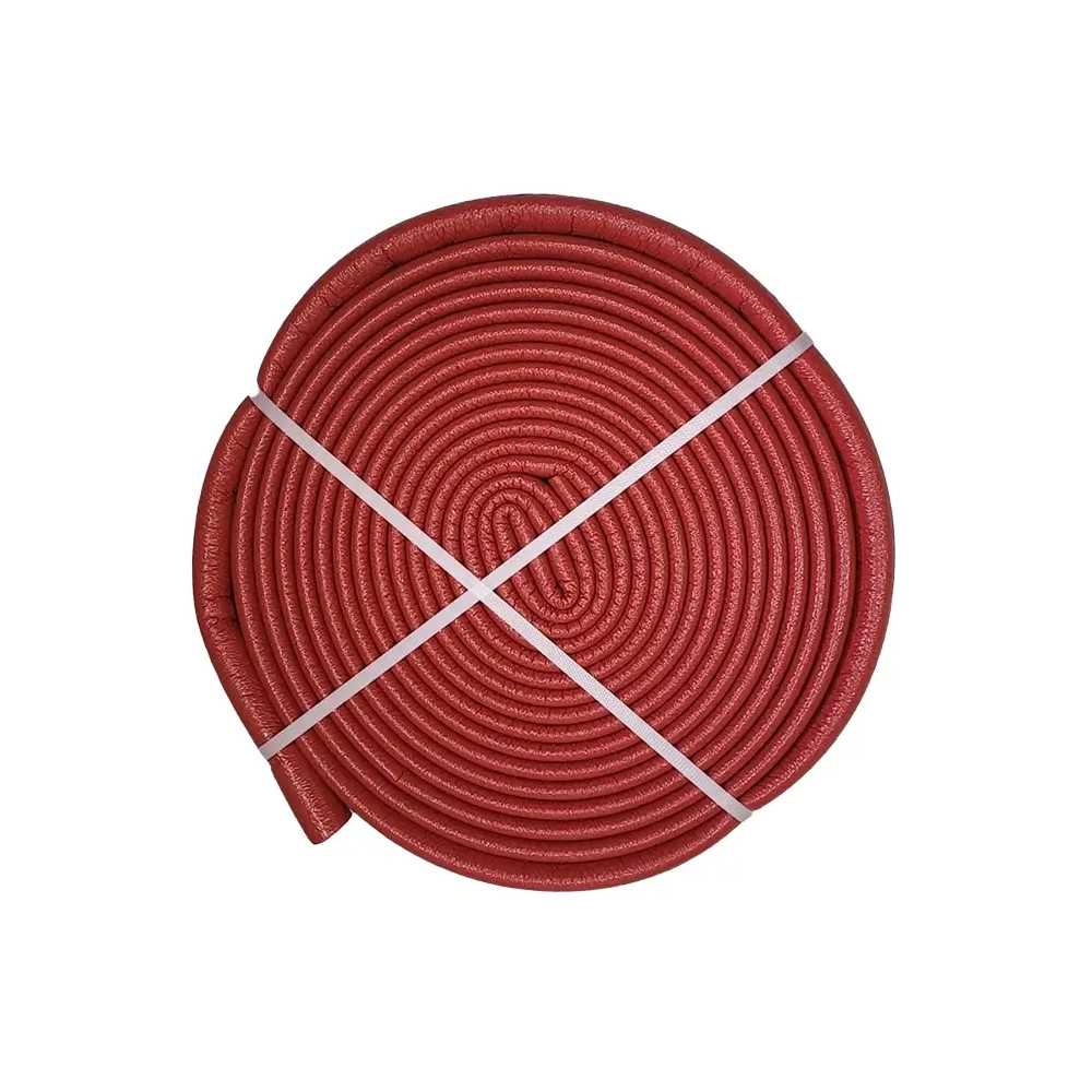 Czerwona otulina 22x4 mm do rur, rolka 10 m