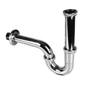 Metalowy syfon do umywalki