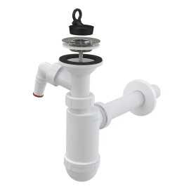 Syfon do umywalki z dodatkowym przyłączem