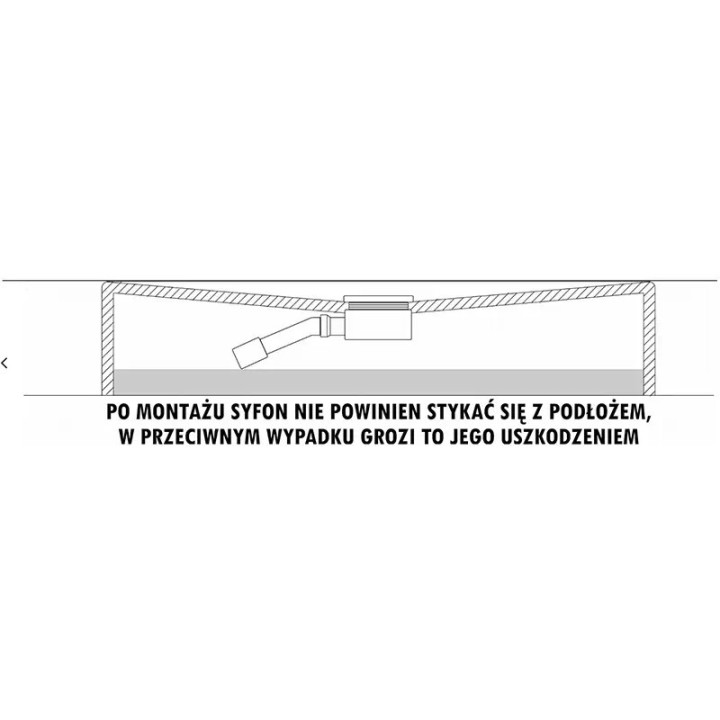 Odpływ do kabiny prysznicowej
