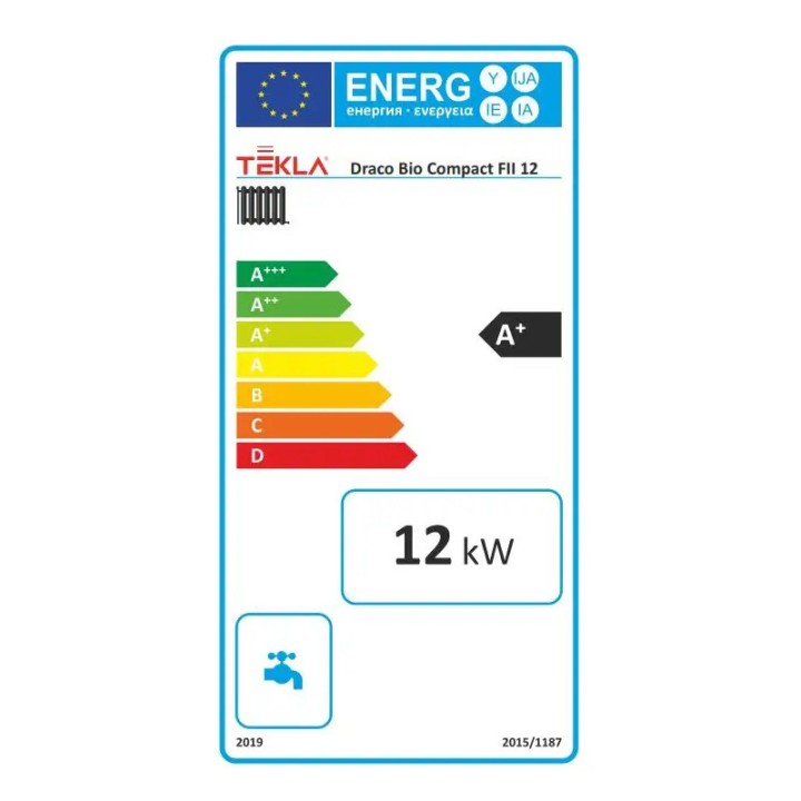 Kocioł na pellet Tekla 12kW Draco Bio Compact FII Slim jednoobiegowy