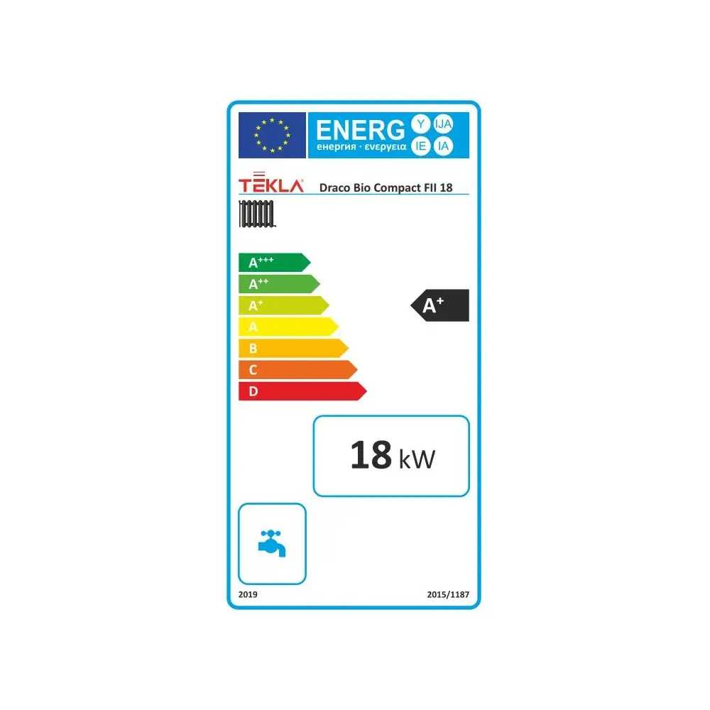 Kocioł na pellet Tekla 18kW Draco Bio Compact FII Slim jednoobiegowy