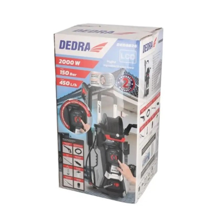 Myjka ciśnieniowa DEDRA DED8826 2000W, 150 bar, LCD
