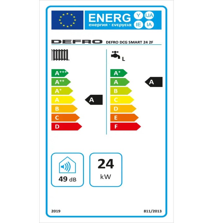 Kocioł gazowy dwufunkcyjny 24kW Defro DCG SMART kondensacyjny
