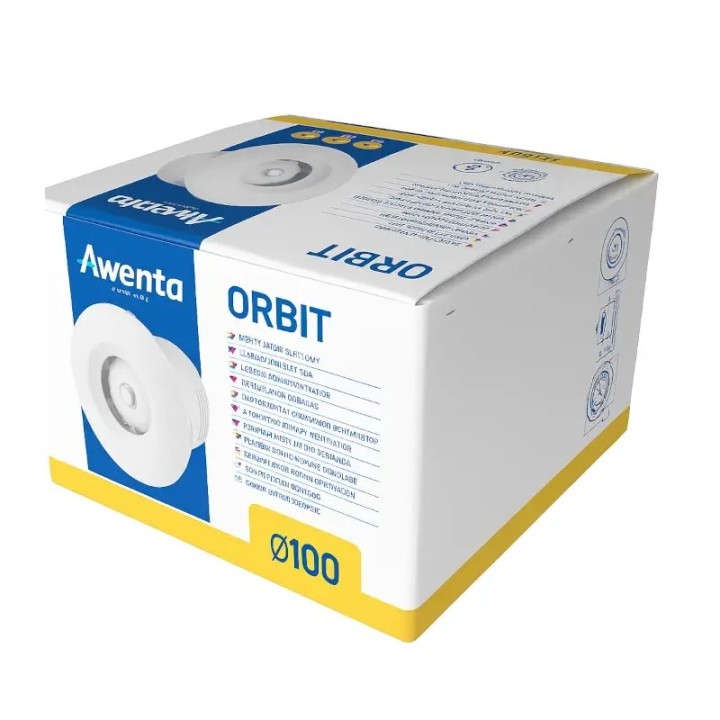 Wentylator sufitowy Orbit – cichy, odporny na wilgoć | IPX4, 5 lat gwarancji