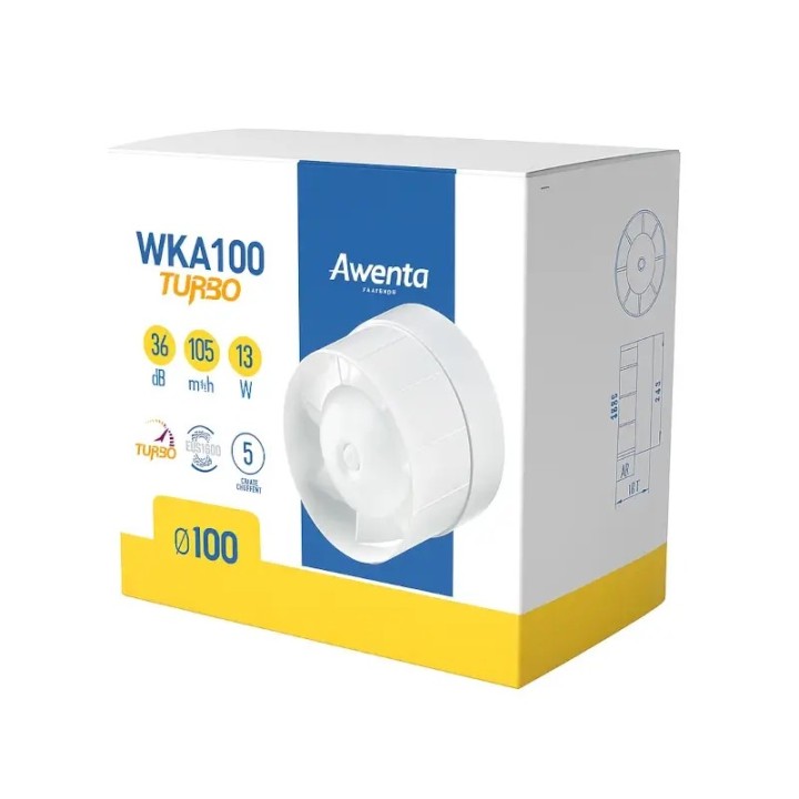 Opakowanie wentylatoraWKA100 Awenta