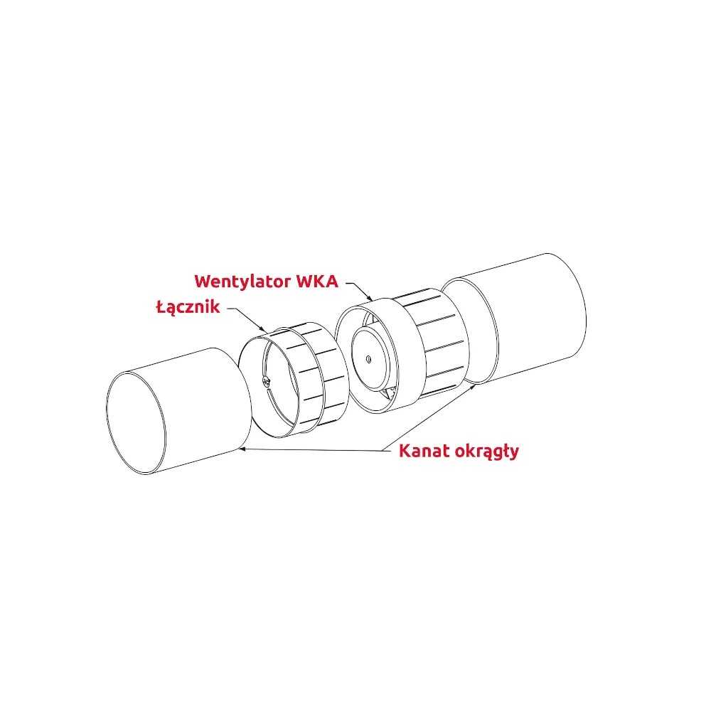 Schemat wentylatora WKA100