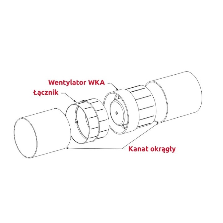 Schemat wentylatora WKA100