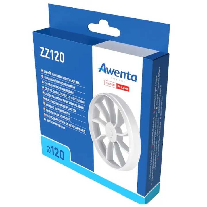 Przód opakowania zaworu zwrotnego Awenta 120 mm