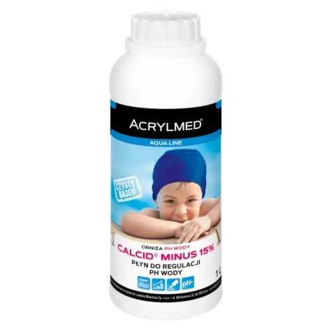 Butelka 1 litr CALCID MINUS 15% – preparat do regulacji pH w basenie