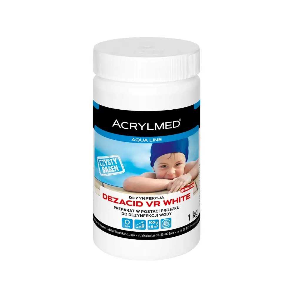 DEZACID VR WHITE 100 g – tlenowy środek do dezynfekcji wody basenowej