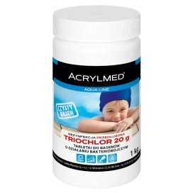 TRIOCHLOR tabletki chlorowe 400 g – środek do dezynfekcji wody w małym basenie