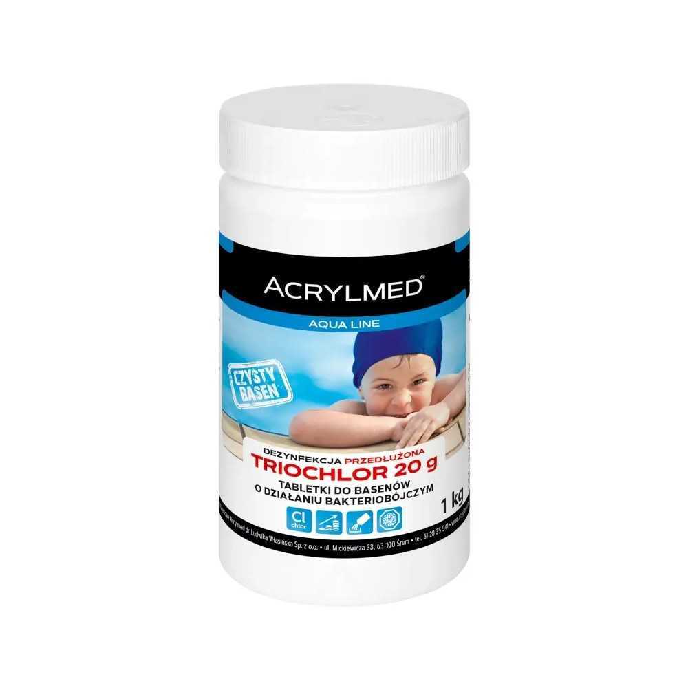TRIOCHLOR tabletki chlorowe 400 g – środek do dezynfekcji wody w małym basenie