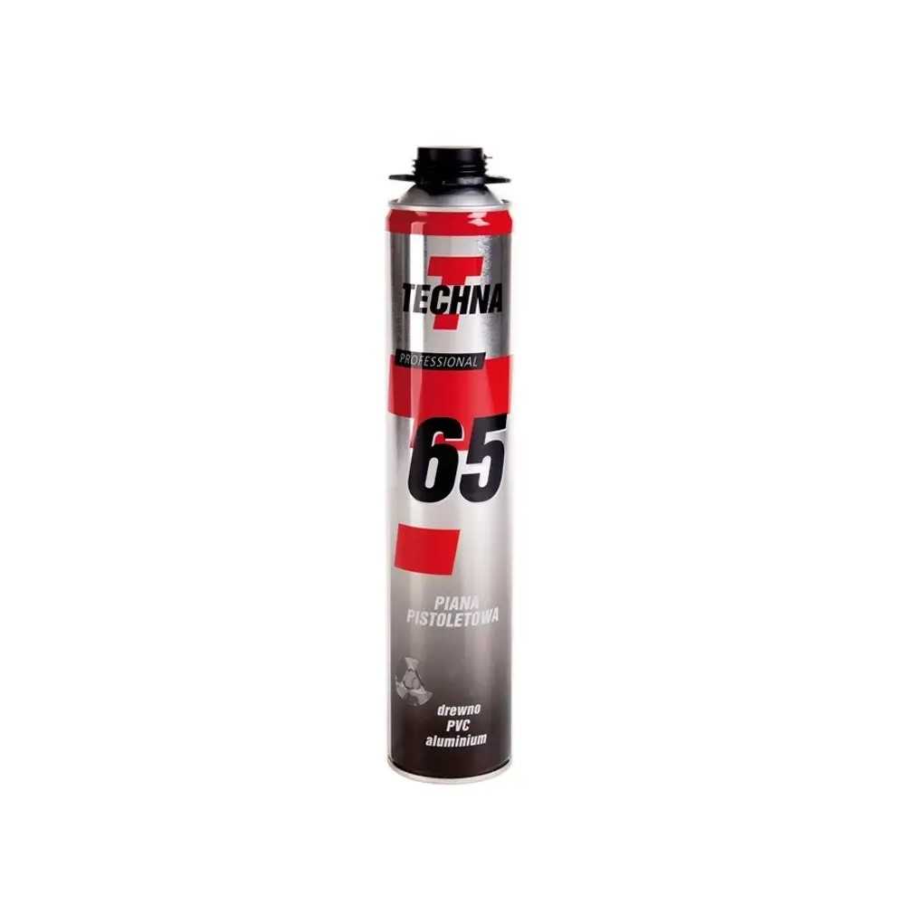 Puszka pianki montażowej TECHNA 65 Professional 750 ml z aplikatorem pistoletowym