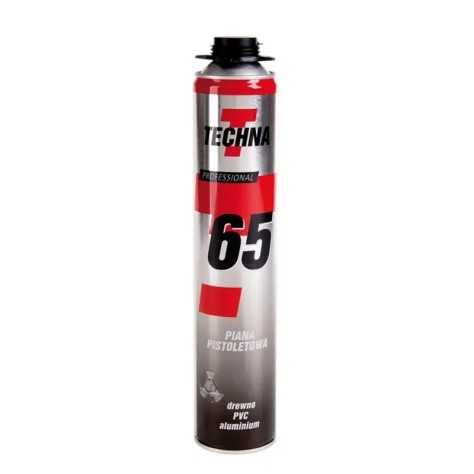 Puszka pianki montażowej TECHNA 65 Professional 750 ml z aplikatorem pistoletowym