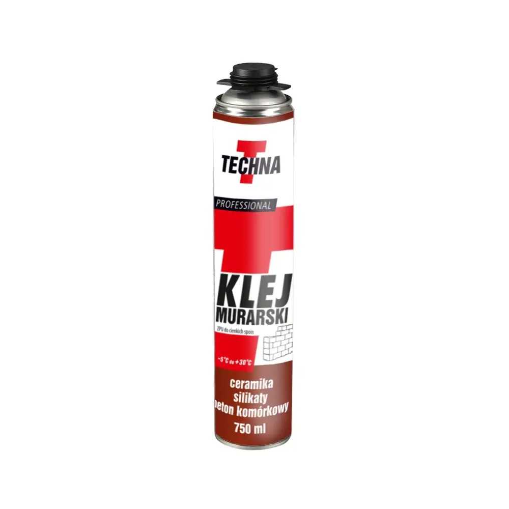 TECHNA Klej murarski – klej poliuretanowy do cienkich spoin 750 ml