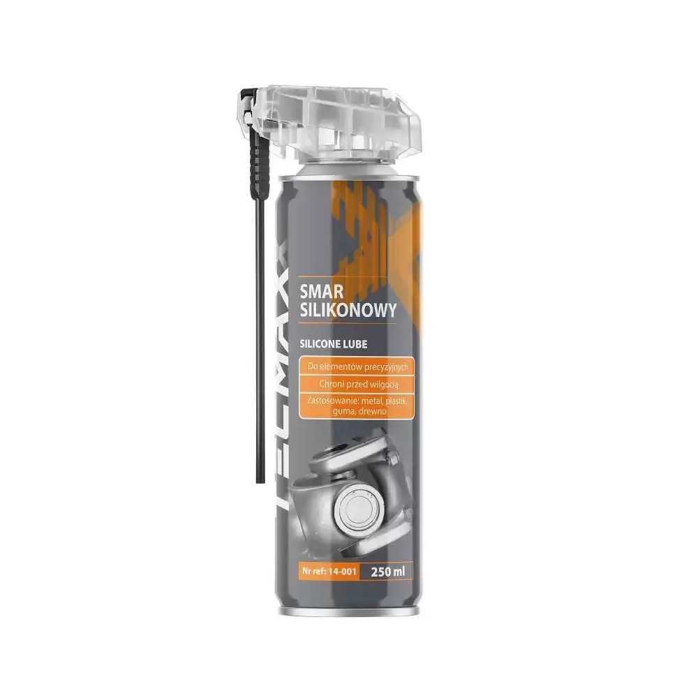 Tecmaxx smar silikonowy 250 ml – spray z aplikatorem do uszczelek i zawiasów