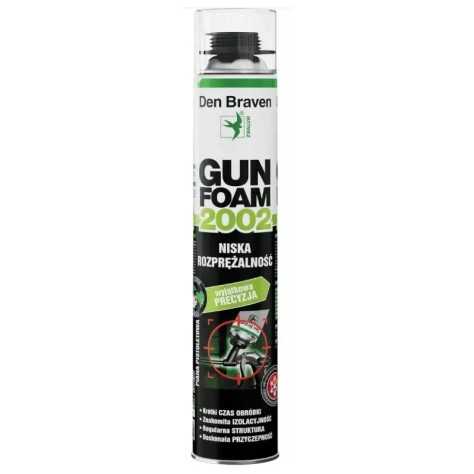 Piana pistoletowa Den Braven GUN FOAM 2002 – niskorozprężna, profesjonalna piana montażowa